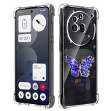Husa antisoc pentru nothing phone (3a) pro - airbag tpu, col&Egrave;uri ranforsate- butterfly mov