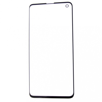 Geam Sticla + OCA Samsung Galaxy S10, G973, Negru foto