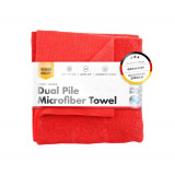 Laveta Microfibre ChemicalWorkz Dual Pile Towel, 350 GSM, 40 x 40cm, Rosu