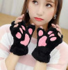 Manusi pisica neko chan cosplay cat anime otaku pufoase - negru