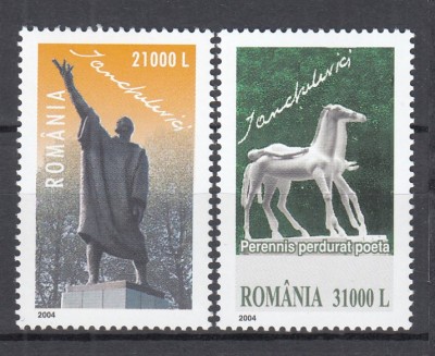 ROMANIA 2004 LP1657 IDEL IANCHELEVICI EMISIUNE COMUNA ROMANIA-BELGIA SERIE MNH foto