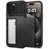 Husa pentru iPhone 15 Pro Max, Spigen Slim Armor CS, Black