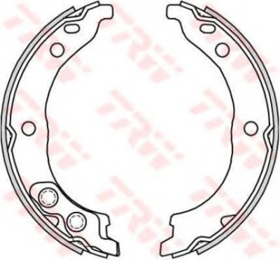 Set saboti frana, frana de mana PEUGEOT BOXER caroserie (244) (2001 - 2016) TRW GS8715 foto
