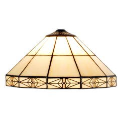 Abajur veioza sticla polirasina Tiffany 32x16 cm