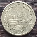 (M1505) MONEDA INSULA MAN - 1 POUND 2015, DEALUL TYNWALD SI CAPELA SF IOAN, ADMINISTRATIE BRITANICA