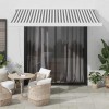VidaXL Copertină retractabilă antracit/alb, 3,5x2,5 m, textil/aluminiu 3216124