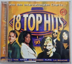 Various &lrm;&ndash; 18 Top Hits Aus Den Charts 1/98 VG / VG+ cd muzica pop rock Top 13 Music