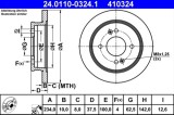 Disc frana ATE 24.0110-0324.1