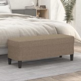 vidaXL Bancă, gri taupe, 100x35x41 cm, textil 349414