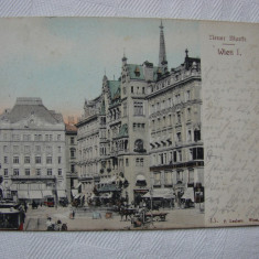 Carte postala circulata la Orsova in 1907 - Viena