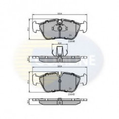 Set placute frana,frana disc BMW Seria 3 Cabriolet (E46) (2000 - 2007) COMLINE CBP01023