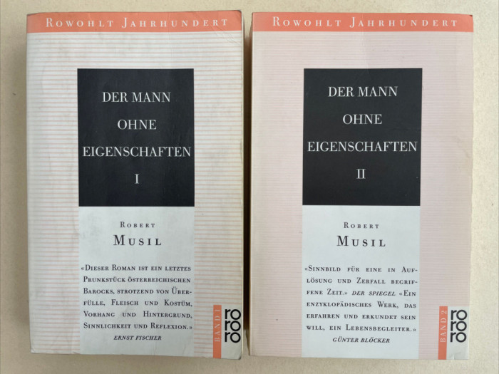 Der Mann ohne Eigenschaften 2 vol. complet / Robert Musil 2160p