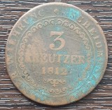 (M2134) MONEDA AUSTRIA - 3 KREUZER 1812, LIT. O (MONETARIA ORAVITA), MAI RARA, Europa