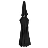 vidaXL P&acirc;nză de schimb umbrelă de soare de grădină negru 610 cm 312552