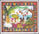 DB1 Pictura Naiva Scene Biblice 1998 Micronezia 3 x SS MNH 3 poze