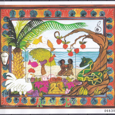 DB1 Pictura Naiva Scene Biblice 1998 Micronezia 3 x SS MNH 3 poze