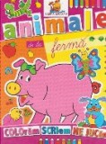 Animale de la ferma. Carte de colorat