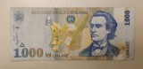 Bancnota Romania 1000 Lei 1998, Seria S3995, Numismatica
