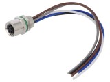 Conector M8 Femelă 5PIN Montaj Panou 3A