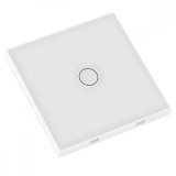 Intrerupator inteligent fara fir cu touch, Wifi, 1 canal, Alb