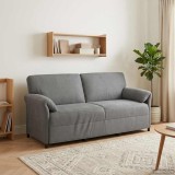 vidaXL Sofa cu 3 locuri Gri &icirc;nchis 198 x 83 x 95 cm Catifea 42033968