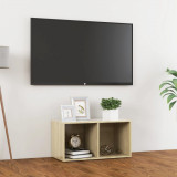 Comoda TV, stejar Sonoma, 72x35x36,5 cm, PAL GartenMobel Dekor, vidaXL