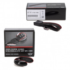 Set Carcasa Cheie + Breloc Cheie Alcantara Oe Mini John Cooper Works F54 F55 F56 82292469990 + 82292469989