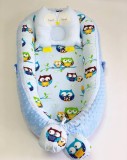 Cumpara ieftin Babynest Plush MyKids 0115 Owls Blue