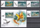 Angola 2018 - Viața marină - Pești, Serie cu Tapsuri + Colita, MNH