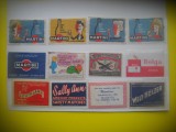HOPCT LOT NR 61 SUEDIA, ,GERMANIA,BELGIA,, OLANDA -12 ETICHETE VECHI CHIBRITURI-FILUMENIE-