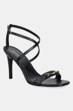MICHAEL Michael Kors sandale de piele Lena culoarea negru, 40R5LEHS1L.001