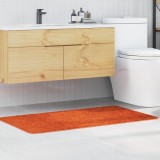 Covoraș de baie rectangular portocaliu 70x120 cm poliester antiderapant