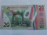 Mexic 20 Pesos Comemorativa 2021 Polimer Seria AC Semnatura 3 UNC