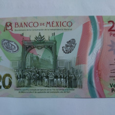 Mexic 20 Pesos Comemorativa 2021 Polimer Seria AC Semnatura 3 UNC
