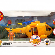 POMPIERUL SAM ELICPOTERUL WALLABY II CU FIGURINA TOM SuperHeroes ToysZone