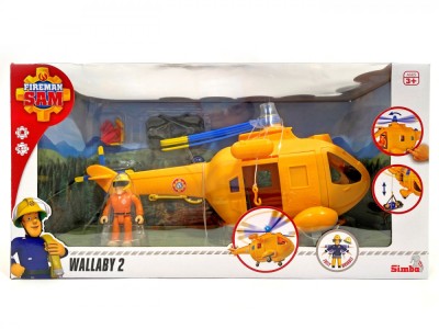 POMPIERUL SAM ELICPOTERUL WALLABY II CU FIGURINA TOM foto