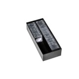 Cutie de arhivă LOGIK pt capsule/suporturi pt monede QUADRUM, neagră - 364884