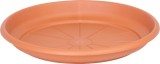 Farfurie rotunda pentru ghiveci ICS Erica, plastic teracota, 24 cm