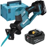Makita DJR189RTJ - Fierastrau sabie cu 2 acumulatori Li-Ion 18 V 5 Ah 22 mm valiza speciala