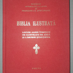 Nicodim mitropolitul Moldovei si prof. I. D. Stefanescu - Biblia ilustrata