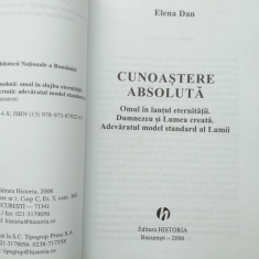 Cunoastere absoluta - Elena Dan, 2006, 288 pag.