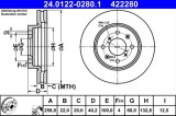 Disc frana ATE 24.0122-0280.1