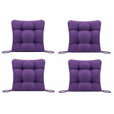 Set Perne decorative pentru scaun de bucatarie sau terasa, dimensiuni 40x40cm, culoare Mov, 4 bucati/set, Palmonix
