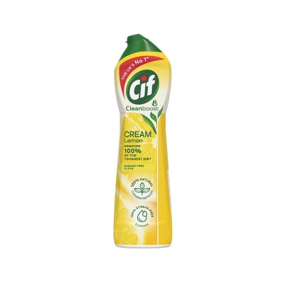 CIF crema Cleanboost 500 ml cu particule de curatare, aroma de lamaie foto