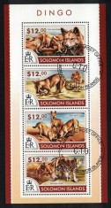 INSULELE SOLOMON 2015 - Fauna, Caini Dingo / colita + bloc ( 2 imagini)