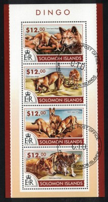 INSULELE SOLOMON 2015 - Fauna, Caini Dingo / colita + bloc ( 2 imagini) foto