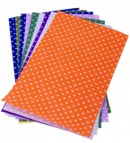Set 10 coli cu inimi pentru activitati crafts,fetru,A4,1mm