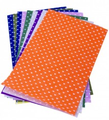 Set 10 coli cu inimi pentru activitati crafts,fetru,A4,1mm