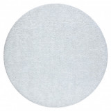 Covor baie SYNERGY cerc, glamour, anti-alunecare, moale - lurex alb, koło 50 cm