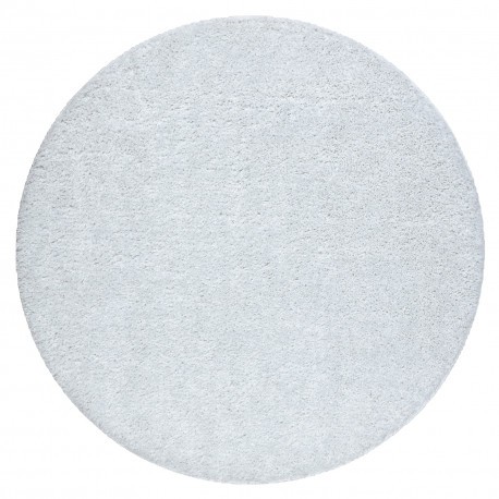 Covor baie SYNERGY cerc, glamour, anti-alunecare, moale - lurex alb, koło 50 cm